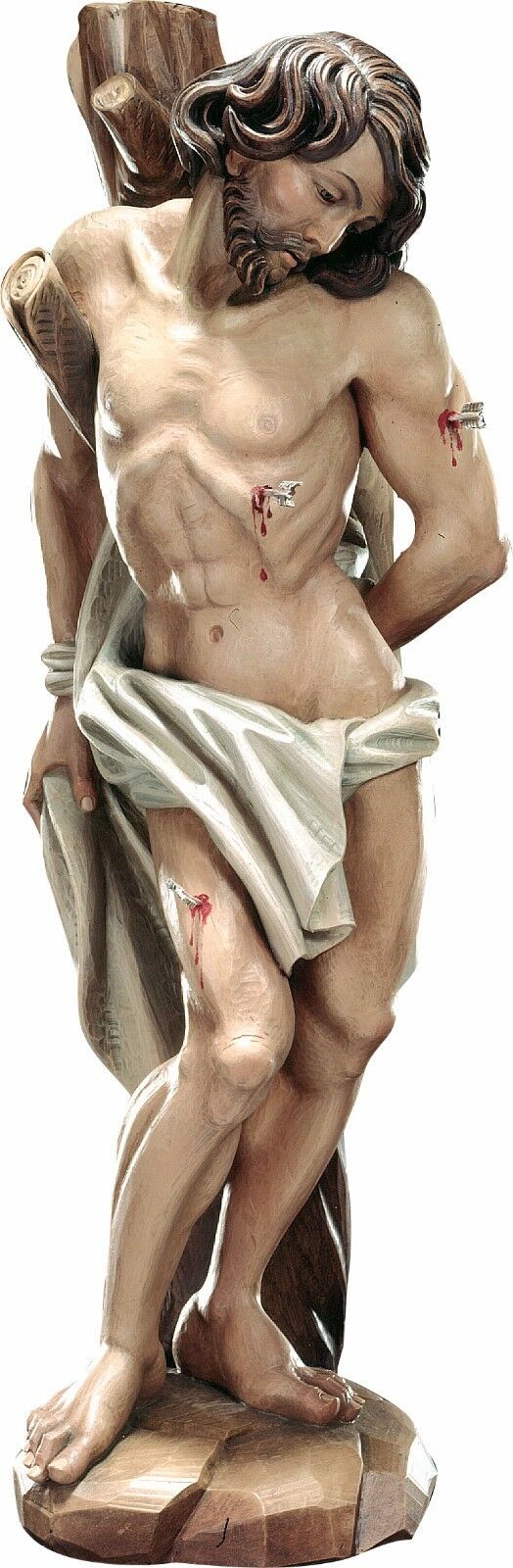 Statua San Sebastiano Martire Cm 80