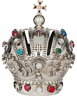 Corona Imperiale Bambino Di Praga Cm 16 Argent 800 